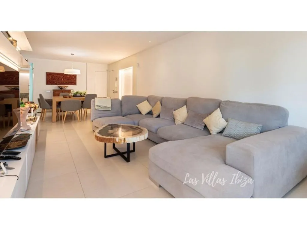 Salón - Piso de lujo con terraza en Brisol, Ibiza