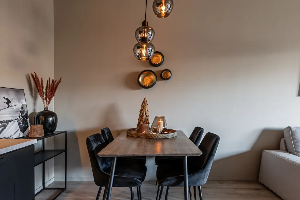 Dining Room - Modernised Apartment with Terrace in Geilo