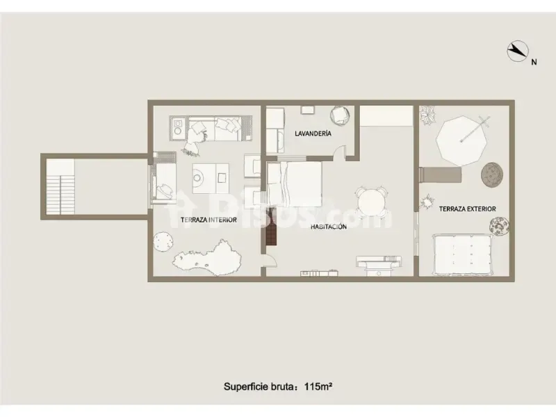 Planimetria - Two-Storey House with Terraces in Terrassa