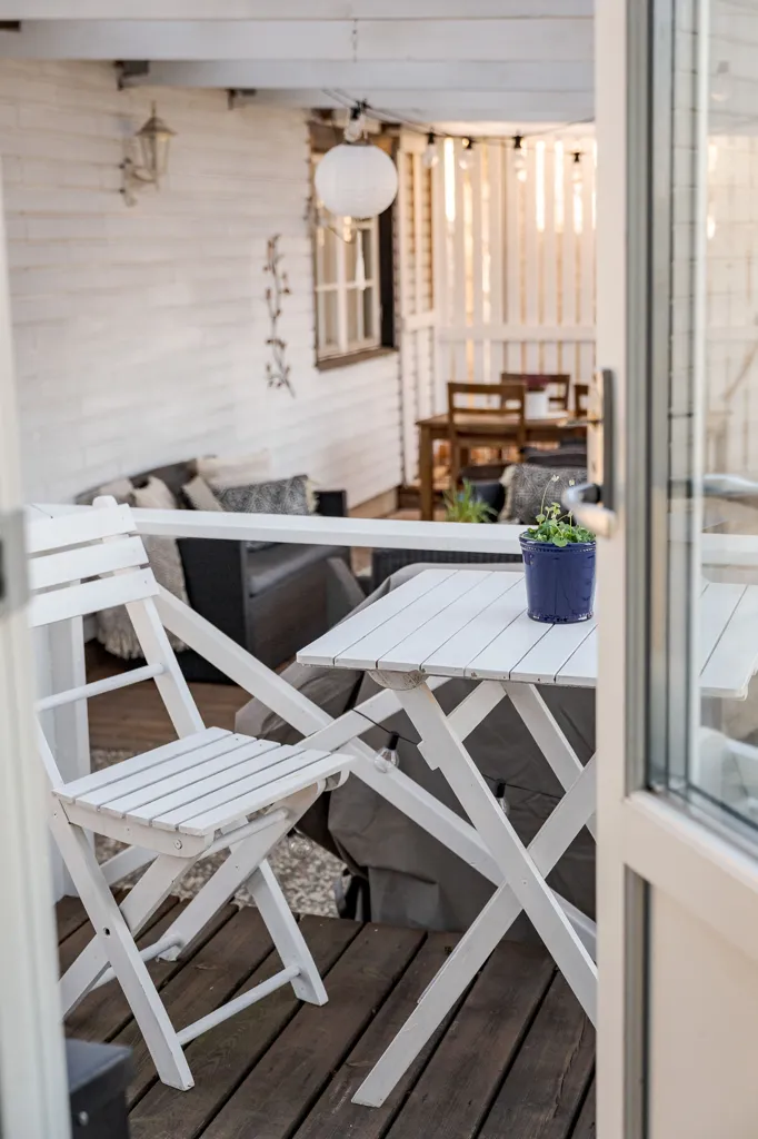 Terrasse - Charming Villa with Large Garage in Valla