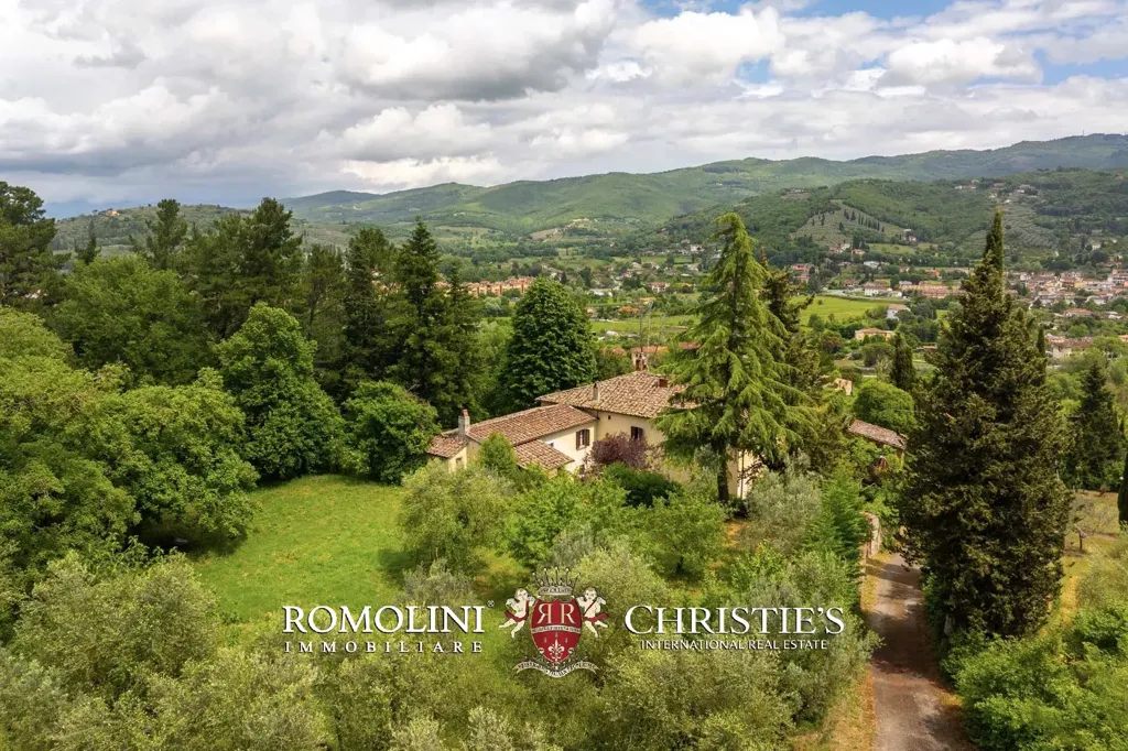 Vue aérienne - Historical Villa with Views of Arezzo