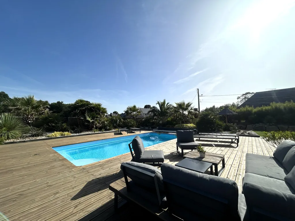 Pool - Architectural Villa with Pool near Saint Jacut