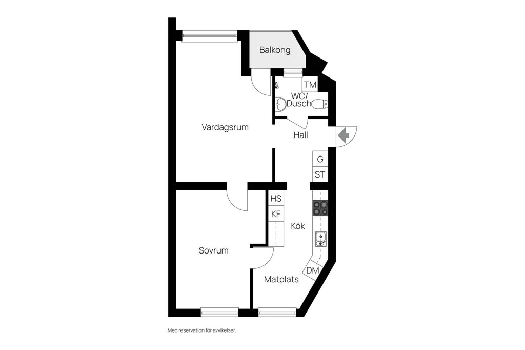 Apartment with Balcony in Oskarshamn