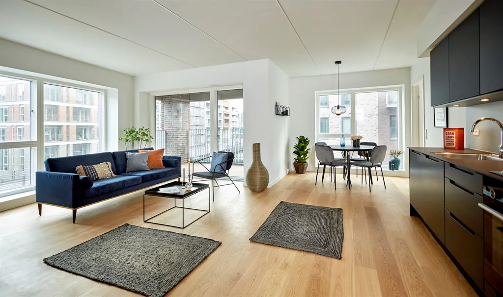 Soggiorno - 2-Bedroom Flat with Waterfront in Copenhagen SV