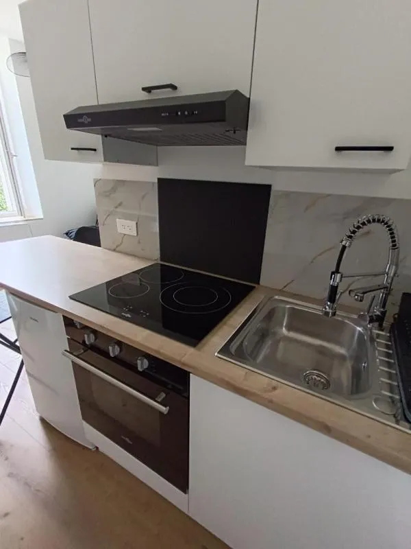 Kitchen - Meubled Studio with Garden View in Nancy