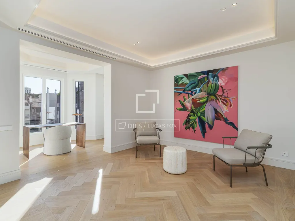 Séjour - Renovated Apartment with City Views in Eixample