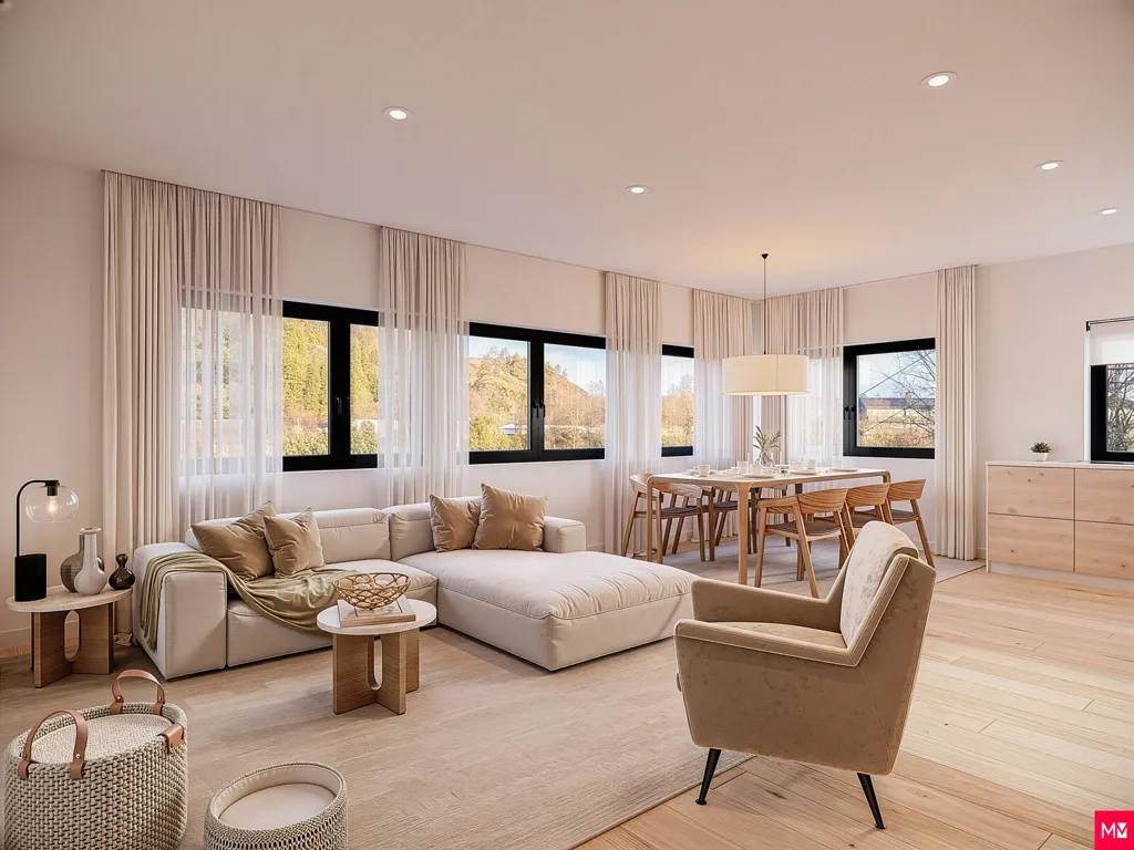 Soggiorno - Modern Apartments with Balcony in Strusshamn