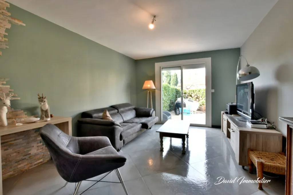 Séjour - Villa au Calme avec Terrasse à Toulouges