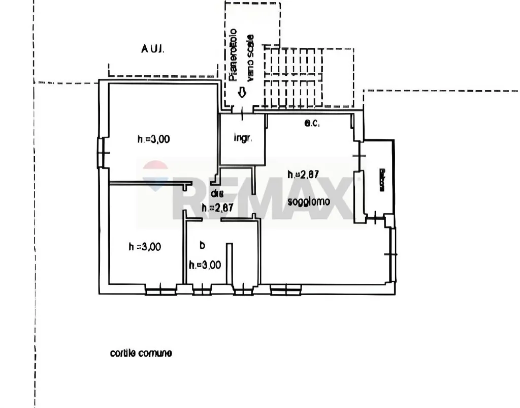 Plan - Rustic Triplex with Balcony in Brescia