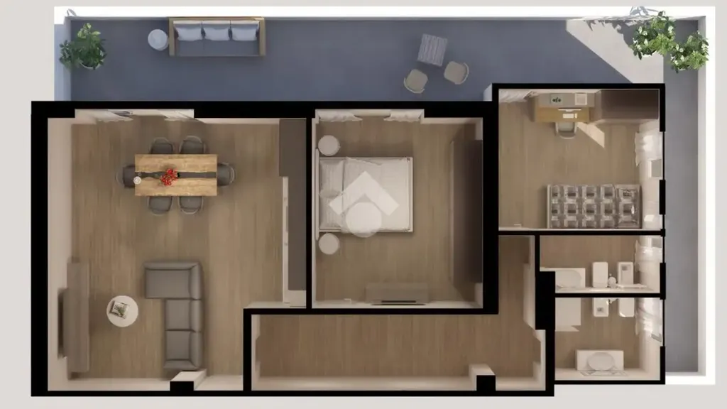 Floor Plan - Retrofitted Penthouse with Terrace in Ciampino