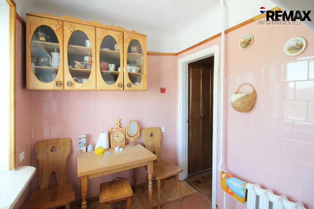 Dining Room - 3-Bedroom Apartment with Balcony in Šiauliai Centre