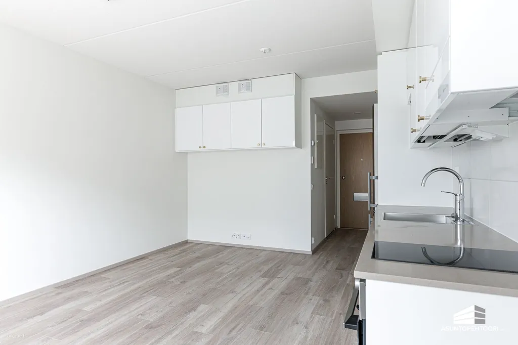 Cucina - Modern Studio with Balcony in Lamminpää, Tampere
