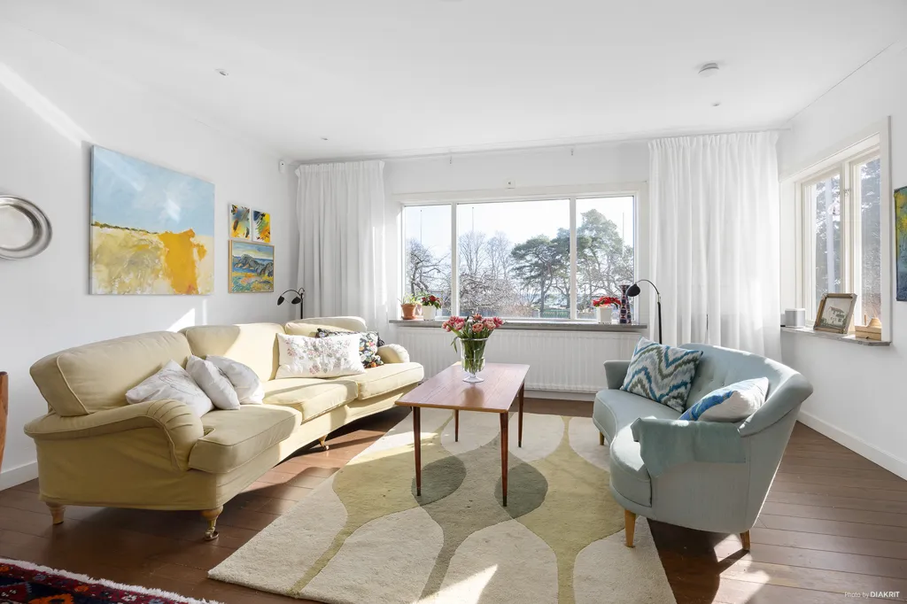 Séjour - Funkis Villa with Sea View in Slite