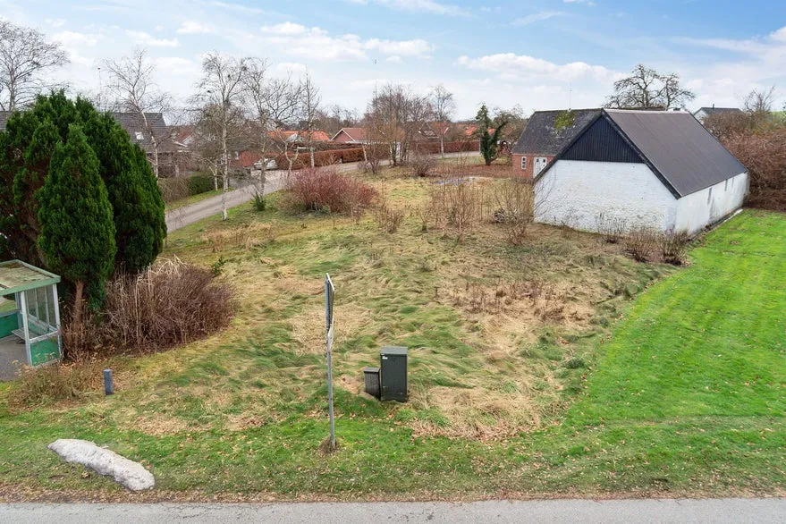 Vue aérienne - Development Site for 5 Terraced Houses in Råsted