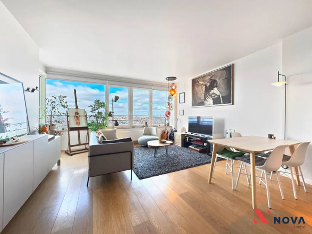 Séjour - Appartement 2 Chambres avec Vue Panoramique à Bruxelles
