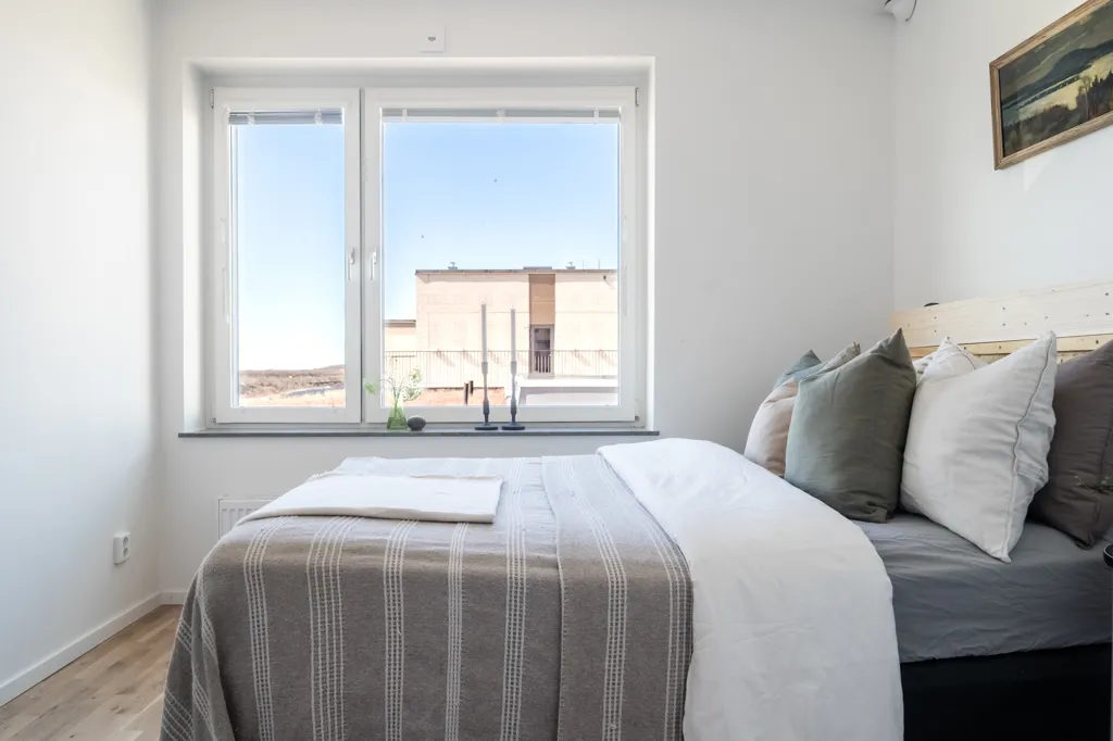 Camere da letto - Modern Two-Bedroom Flat with Balcony in Skåne