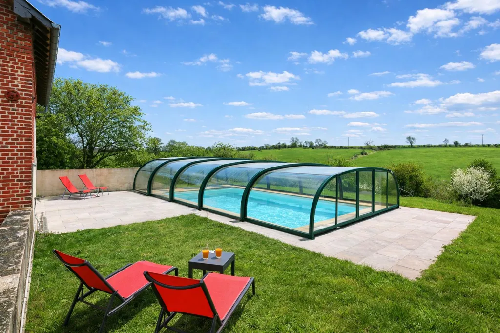 Pool - Charming Ensemble with Pool in Gerberoy