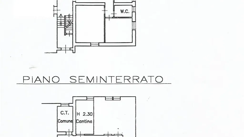 Plan - Quadrilocale with Balcony in Campiglia Marittima