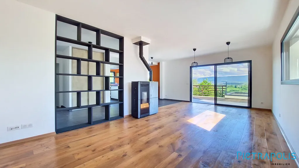 Séjour - Villa Contemporaine avec Vue Alpes à Challex