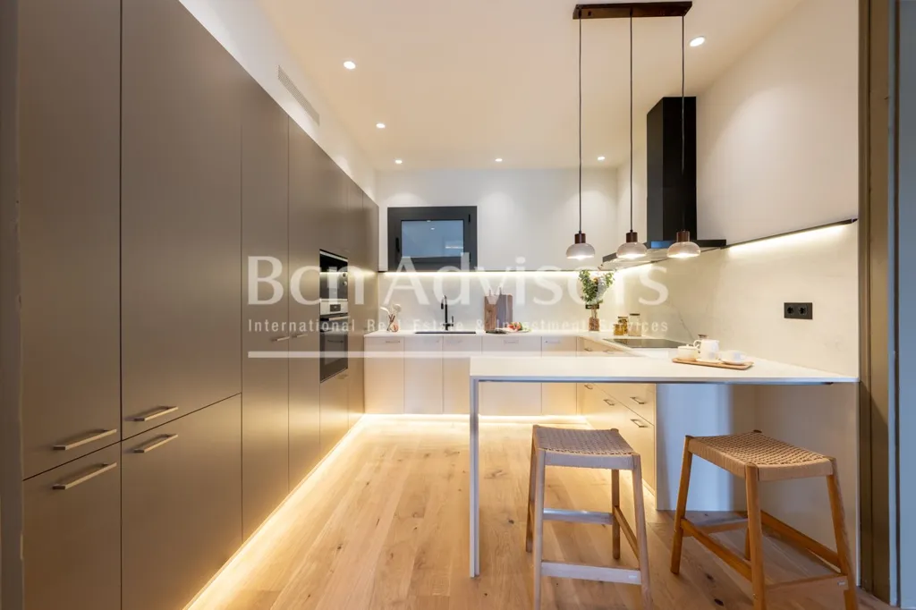 Köök - Refurbished Apartment with Original Features in Eixample
