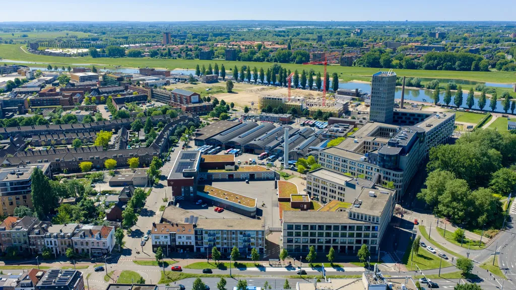 Aerial - 3-Bedroom Apartment with Balcony in Arnhem