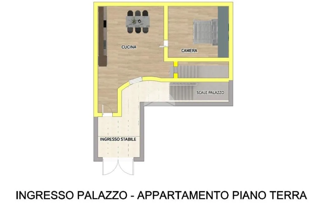 Planimetria - Palazzo with Multiple Units in Vico della Tofa, Naples