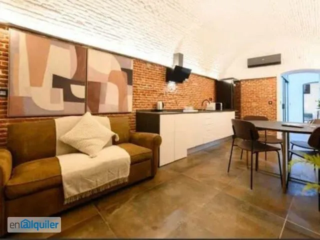 Soggiorno - Modern Apartment with A/C in Malasaña, Madrid