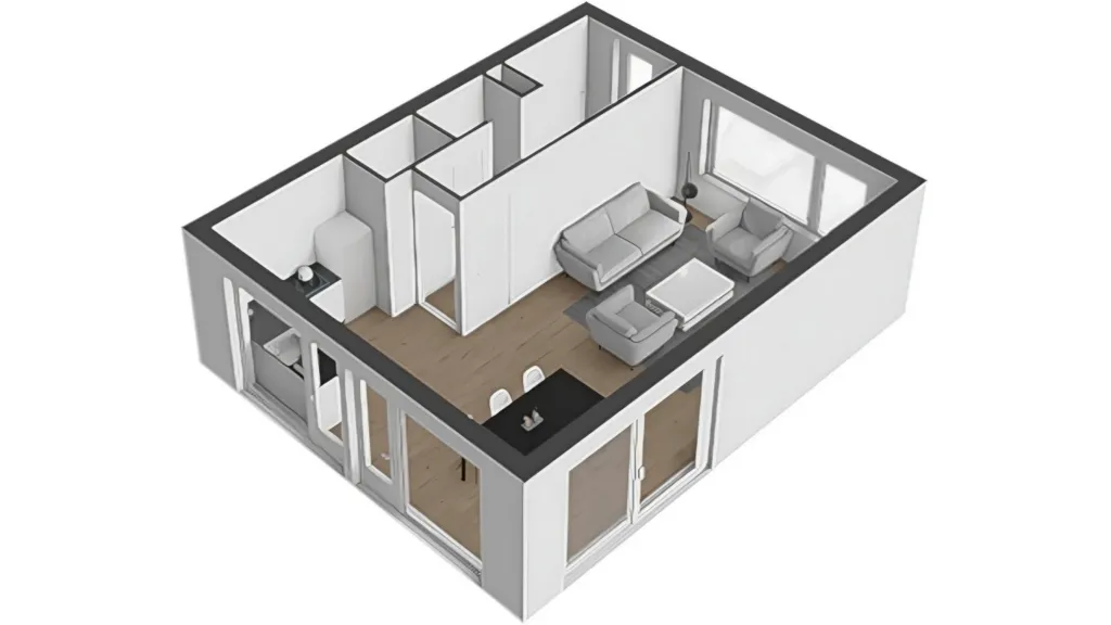 Plan - Corner House with Garden in Zeist