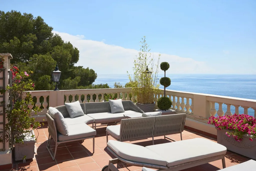 Terrasse - Villa Belle Époque Vue Mer à Cap-d'Ail