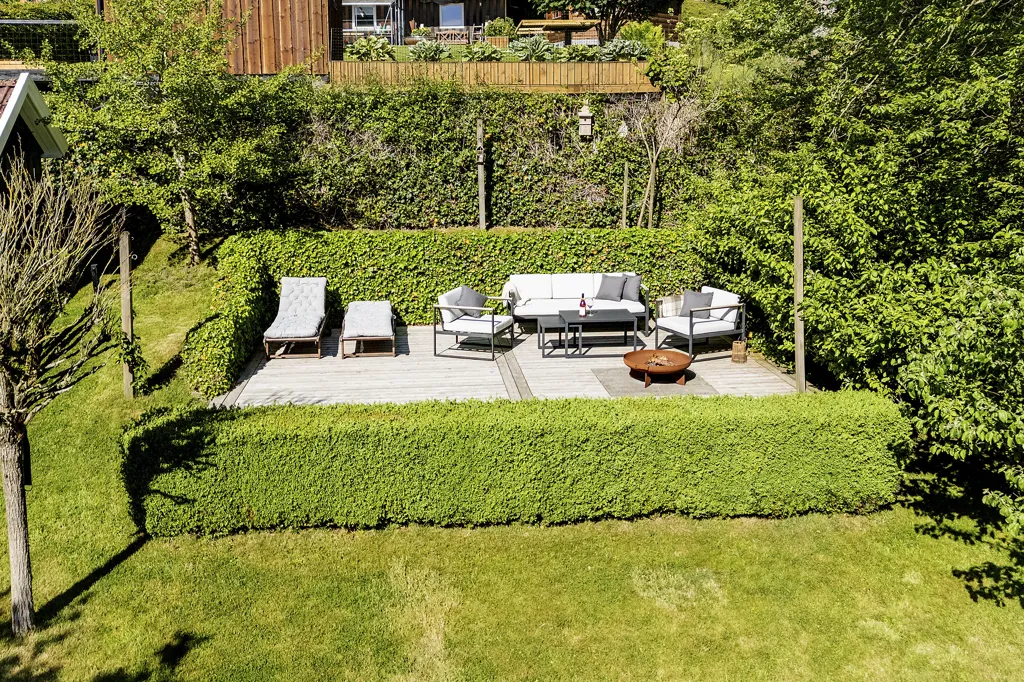 Vue aérienne - Architect-Designed Villa with Ådalen View