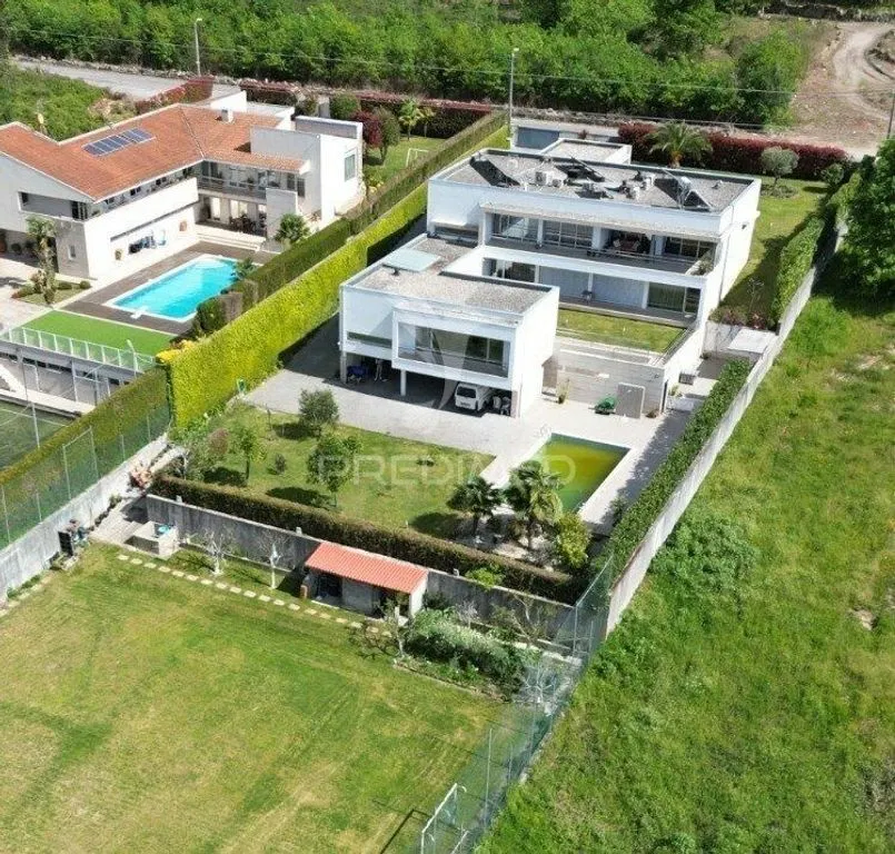 Vue aérienne - Luxury Villa with Pool in Guimarães