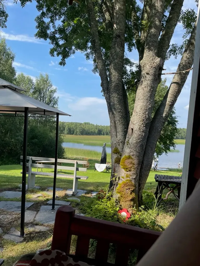 Terrasse - Cottage with Lakefront in Falmarksheden