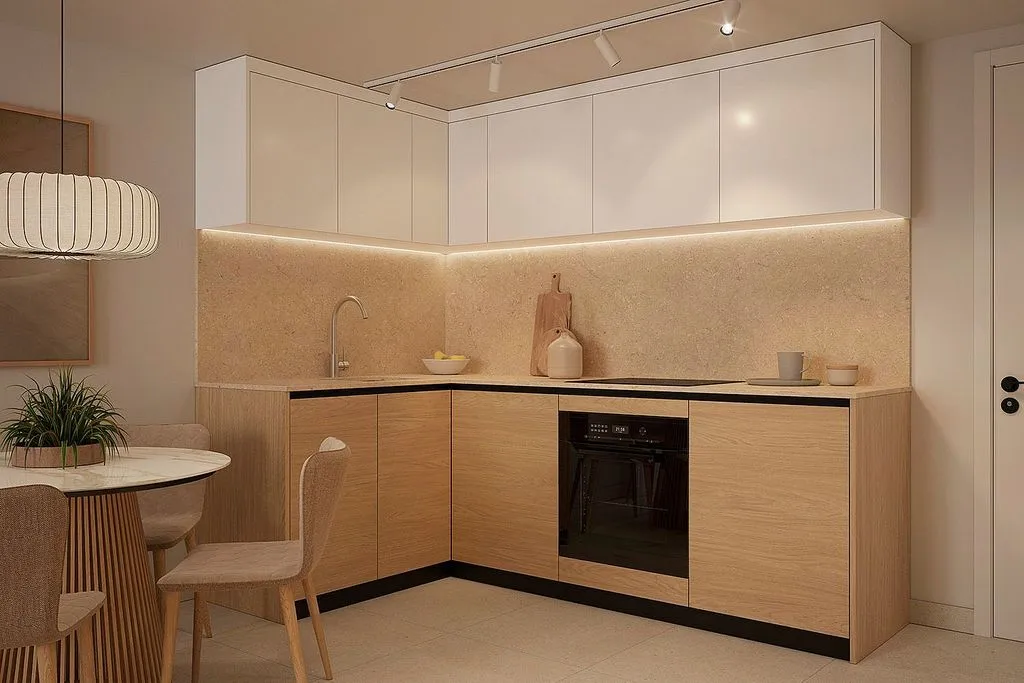 Köök - New Flat with Sea View in Malvarrosa, Valencia