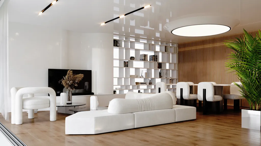 Séjour - Duplex with Sea View and Pool in Athens