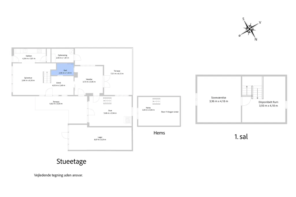 Plan - Converted Summerhouse with Garden in Liseleje