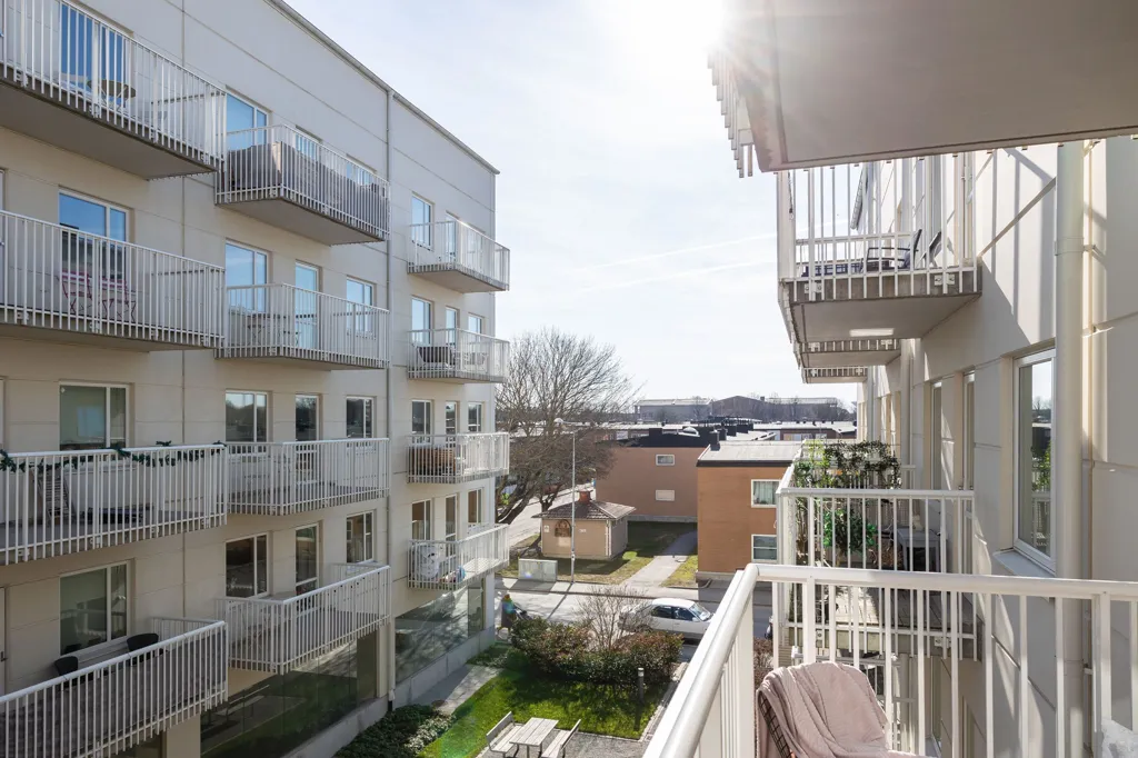 Balcony - Modern Flat with Balcony in Uppsala