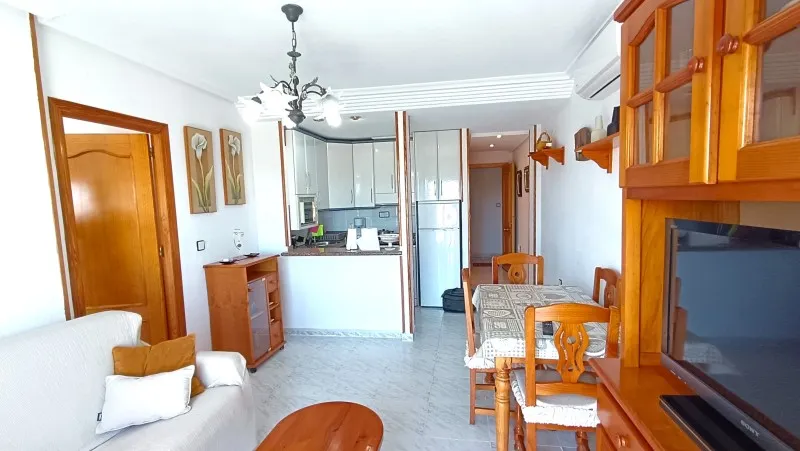 Living Room - Apartment with Pool in Nueva Torrevieja