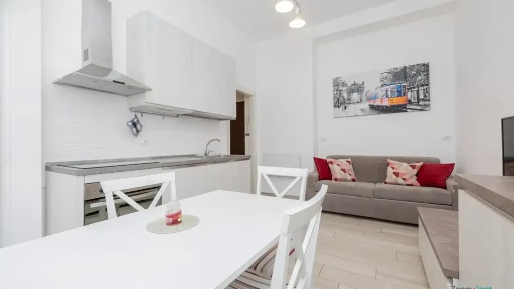 Séjour - Brightly Laid-out Flat with Balcony in Milan