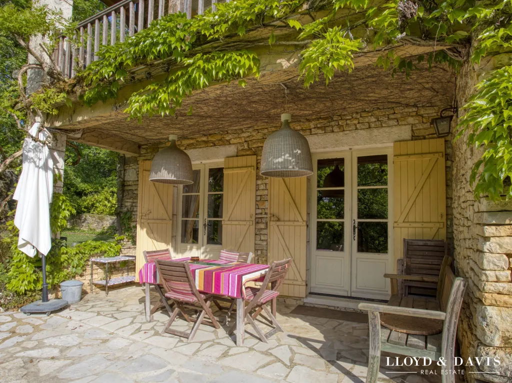 Terrass - Charming Stone Houses with Pool in Daglan