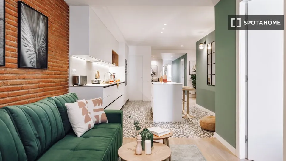 Wohnzimmer - Private Room in Shared Flat, L'Antiga Esquerra de l'Eixample