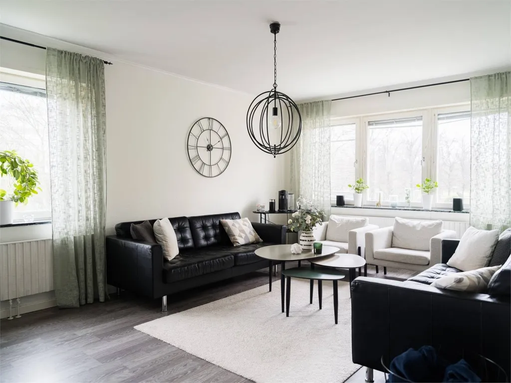 Séjour - Apartment with Balcony in HSB Brf Ida