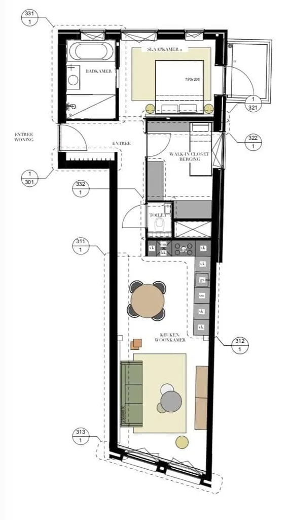 Appartement 3 pièces à Amsterdam